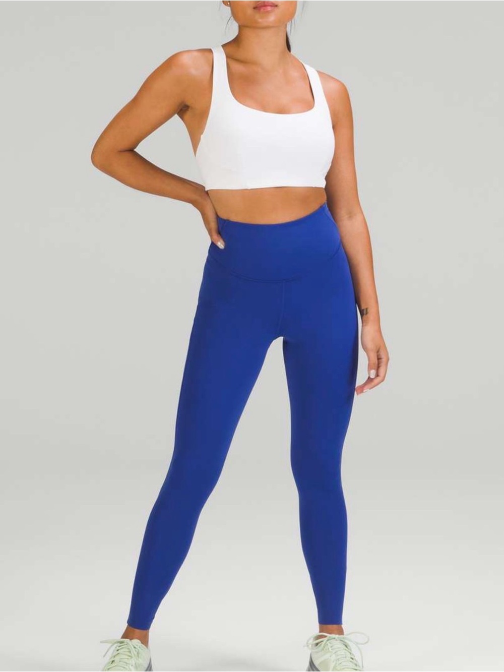 Lululemon Base Pace High-Rise Tight 25” Womens Size 8 Blue Running Leggings